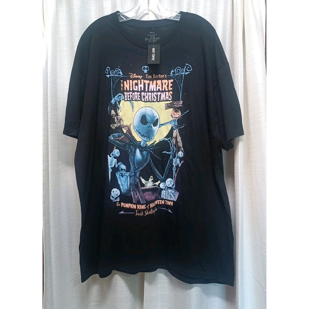 Hot Topic Disney The Nightmare Before Christmas Graphic T-Shirt Size 3XL